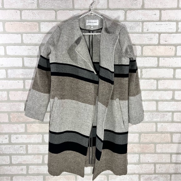 cupcakes & cashmere Sweaters - Cupcakes & Cashmere Striped Open Front Cardigan Jacket Size XS
